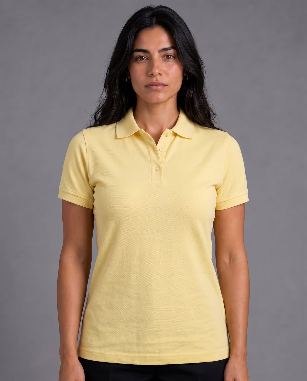 Polo Dama Amarillo Pastel