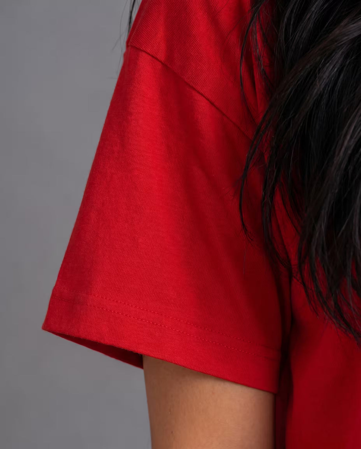 Camiseta Oversize Mujer Rojo