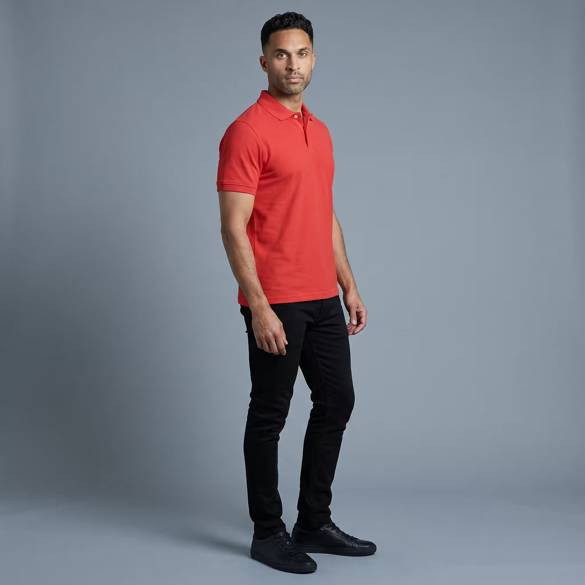 Polo Manga Corta Rojo