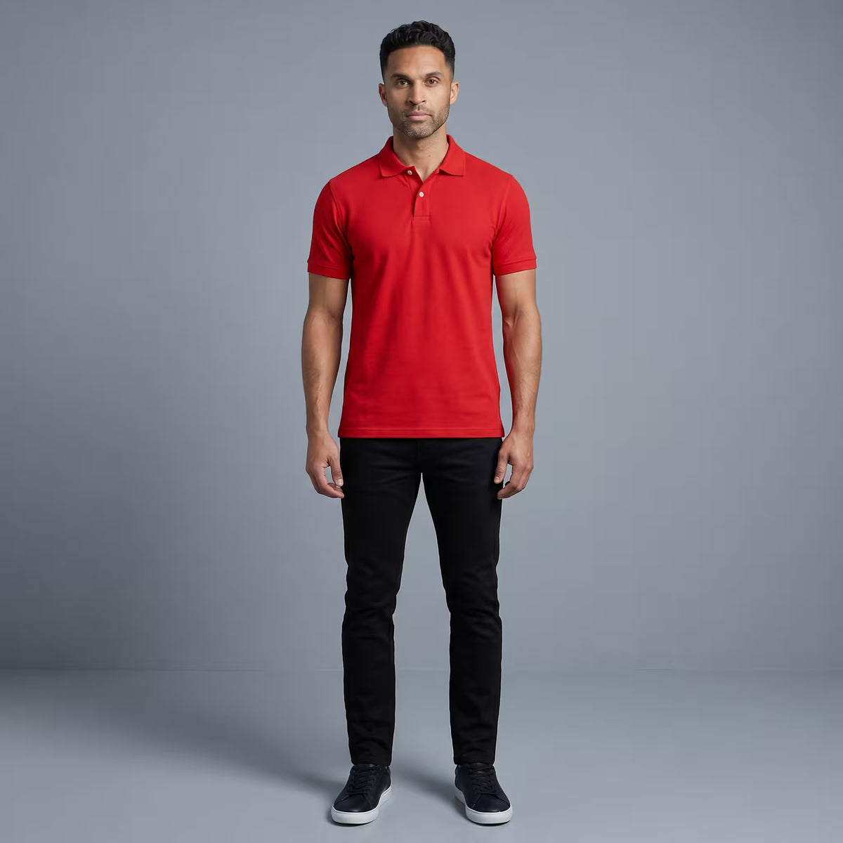 Polo Manga Corta Rojo