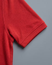 Polo Manga Larga Rojo