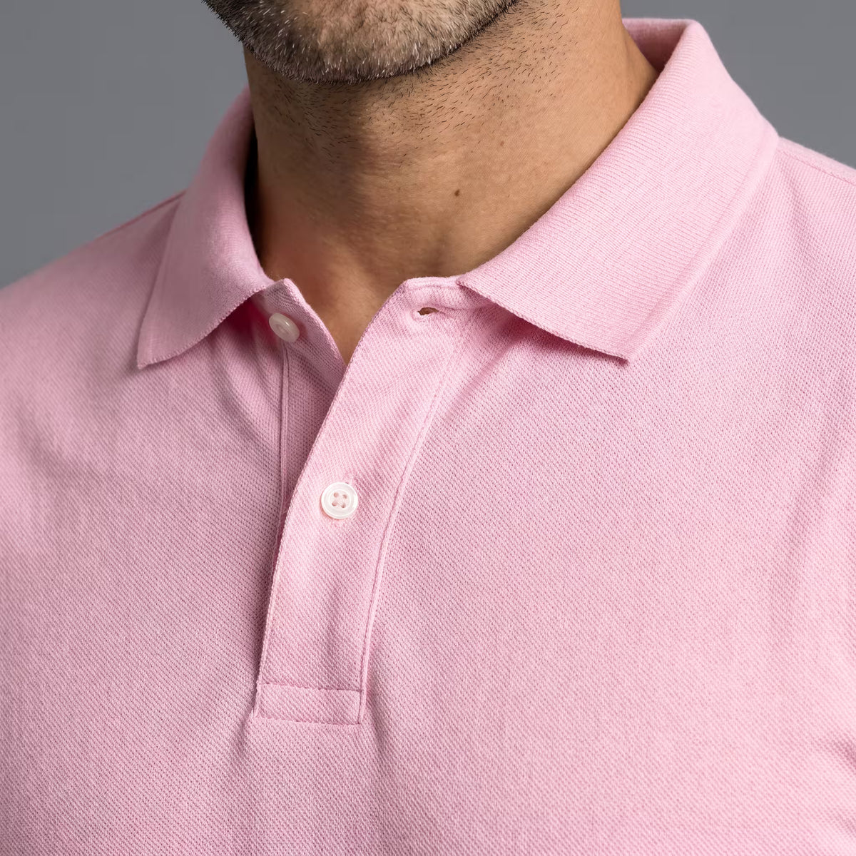 Polo Manga Corta Rosa