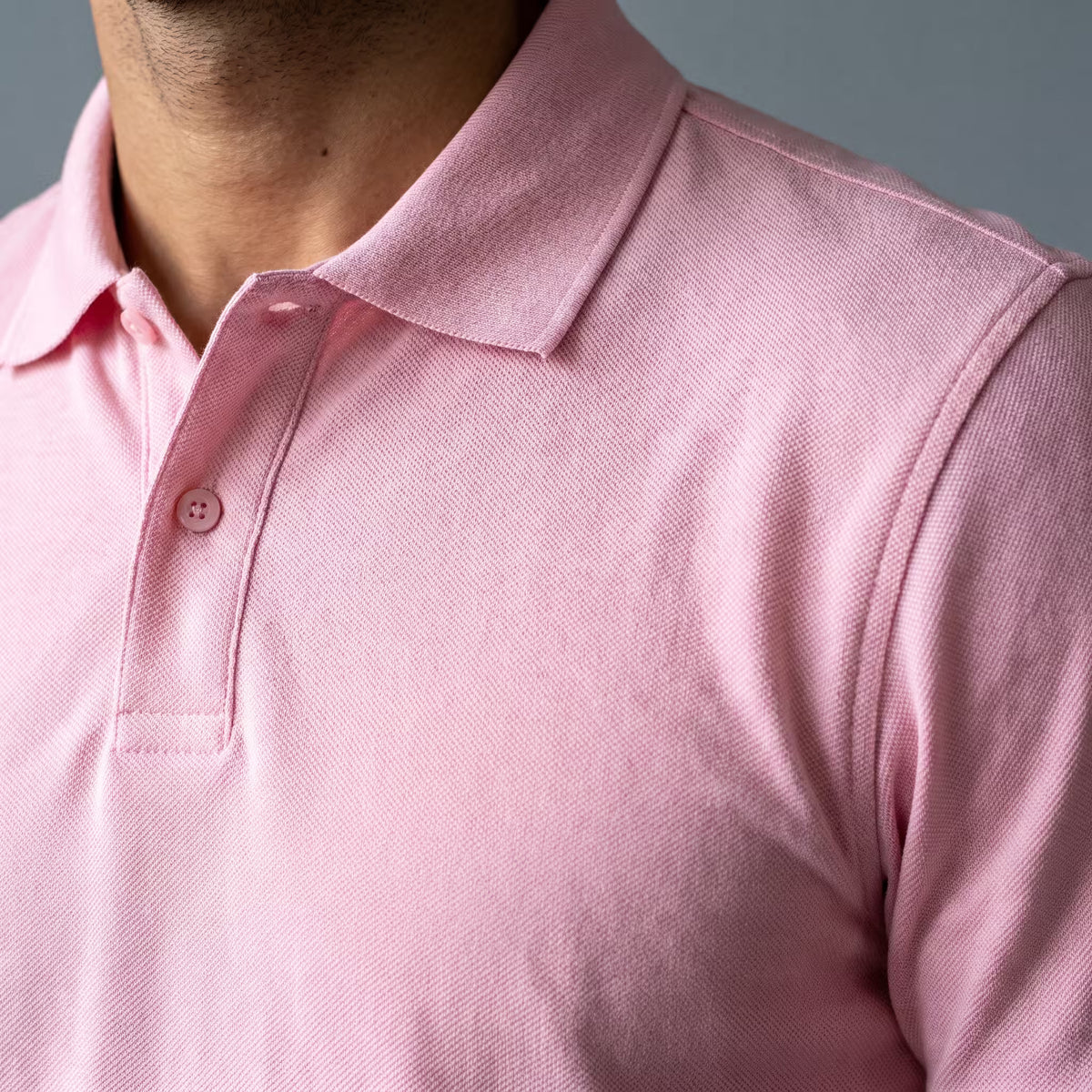 Polo Manga Corta Rosa
