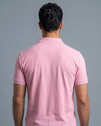 Polo Manga Corta Rosa