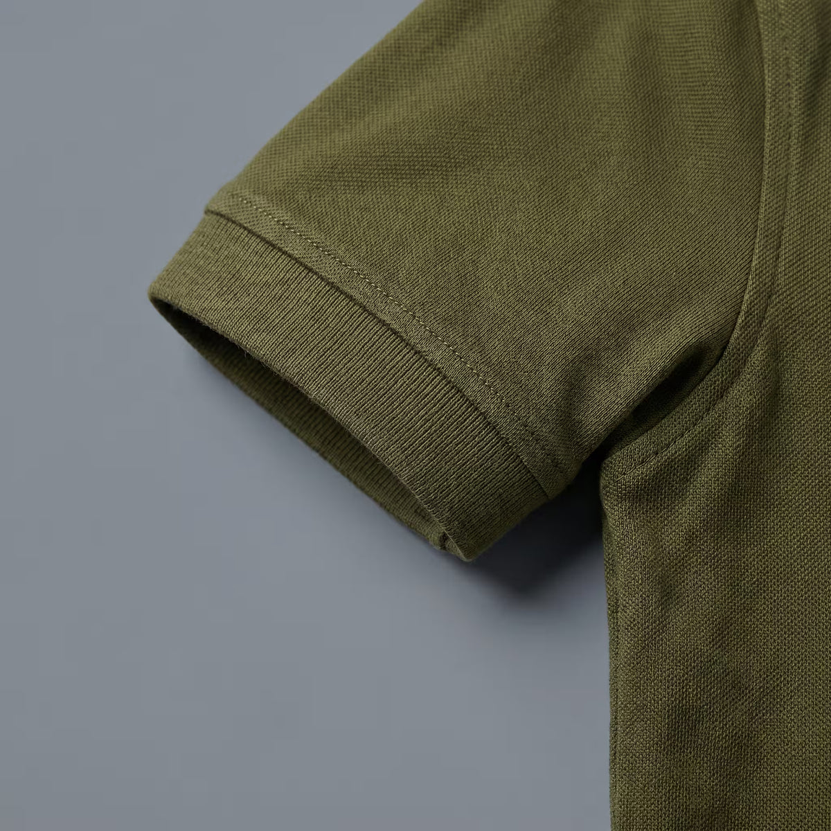 Polo Manga Corta Verde Militar