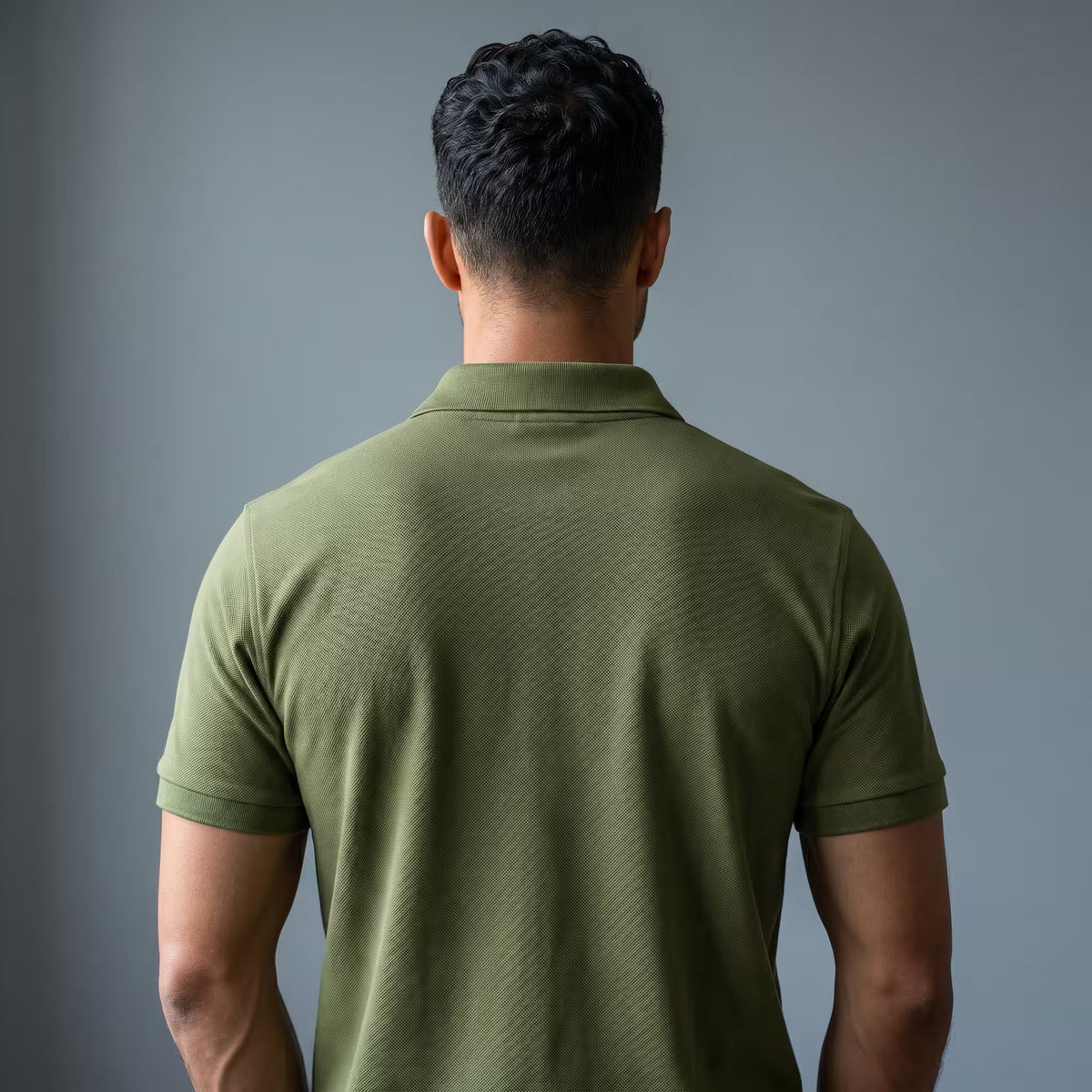 Polo Manga Corta Verde Militar