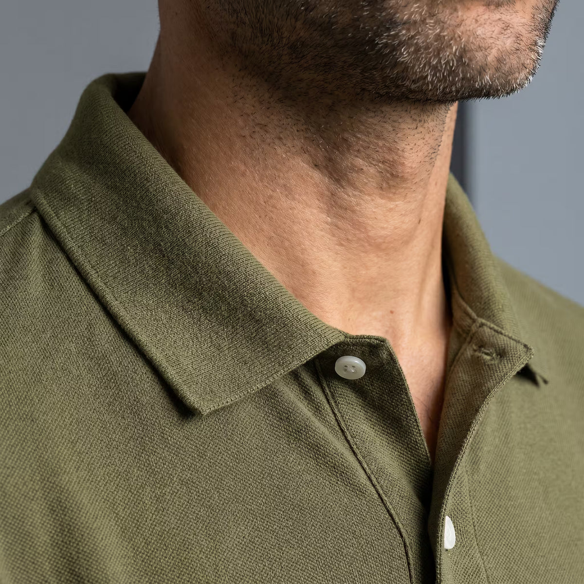 Polo Manga Corta Verde Militar