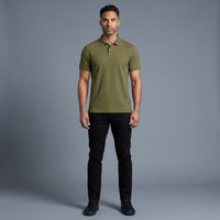 Polo Manga Corta Verde Militar