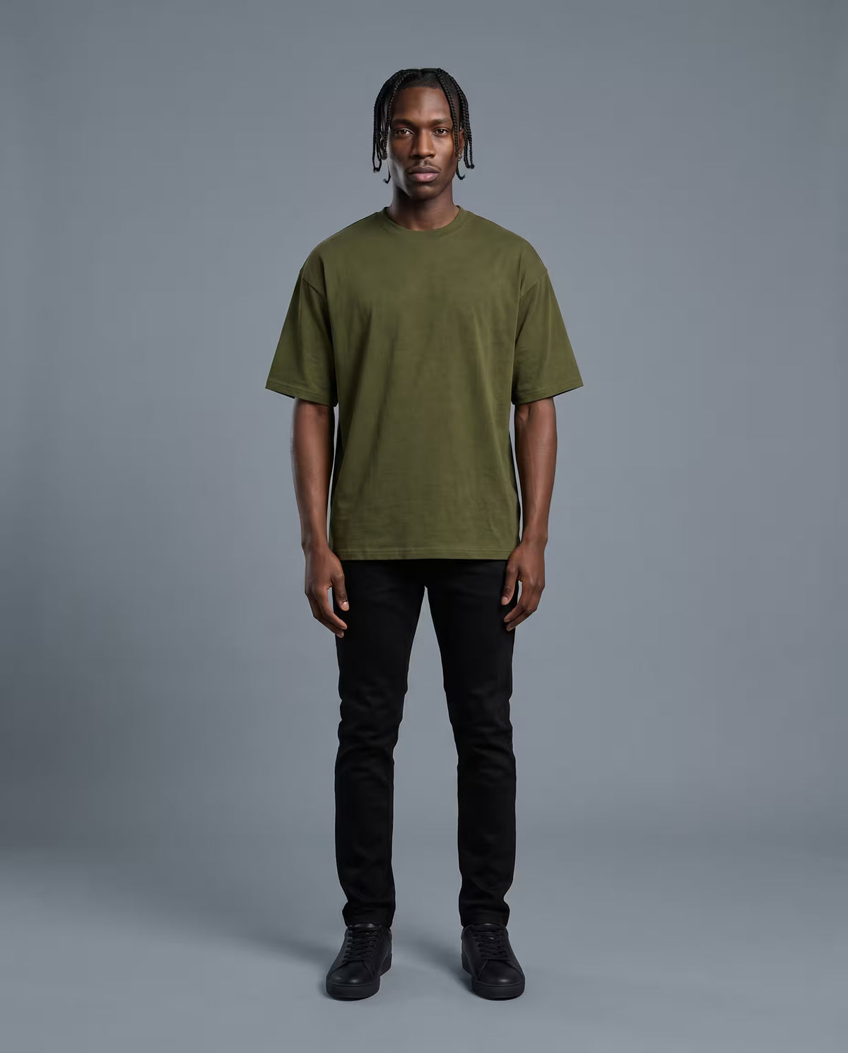 Camiseta Oversize Verde Militar