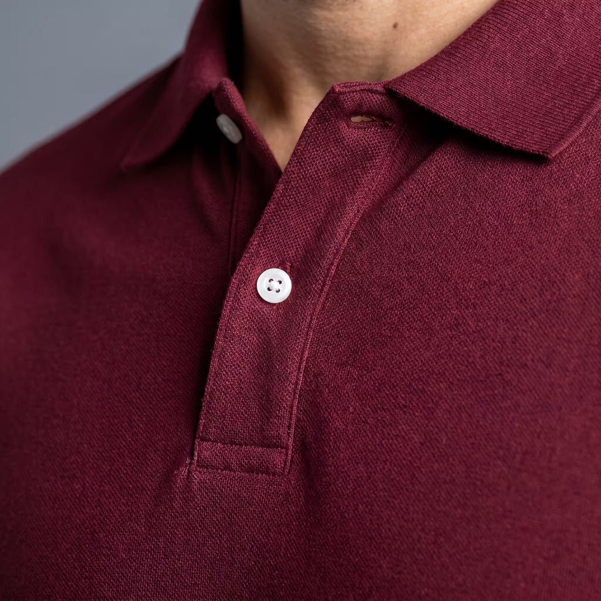 Polo Manga Corta Vinotinto